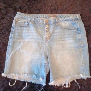Torrid 18 Distressed Jean Shorts